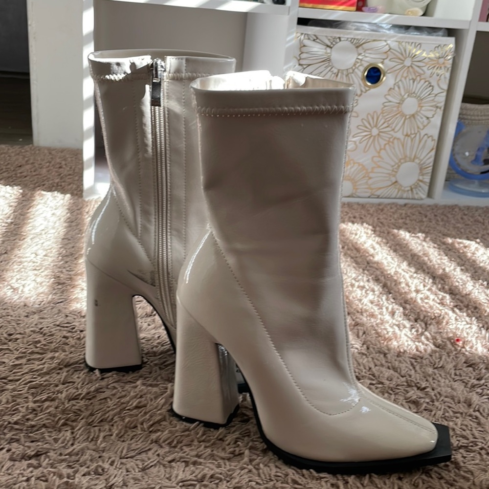 White booties